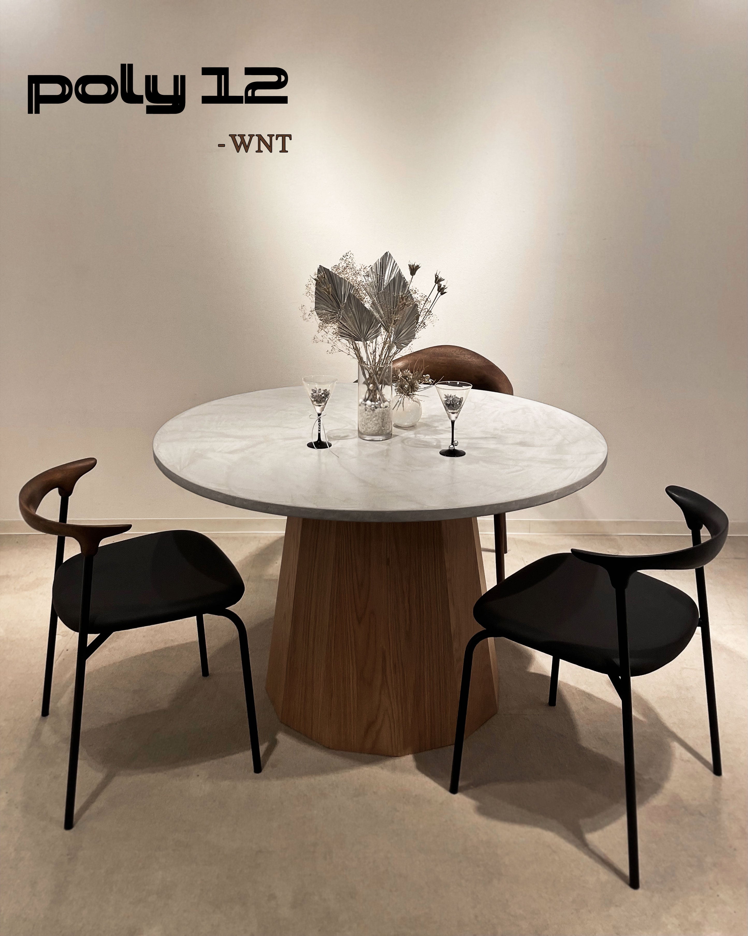 "the table" round, poly 12 - WNT